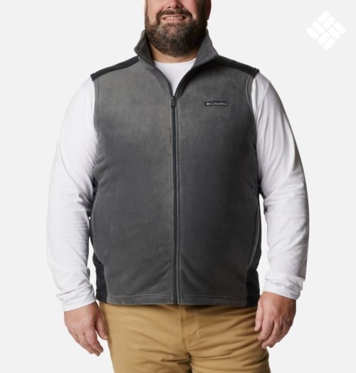 Columbia Steens Mountain Fleece Vest Herre Grå | Plus Size 12309I